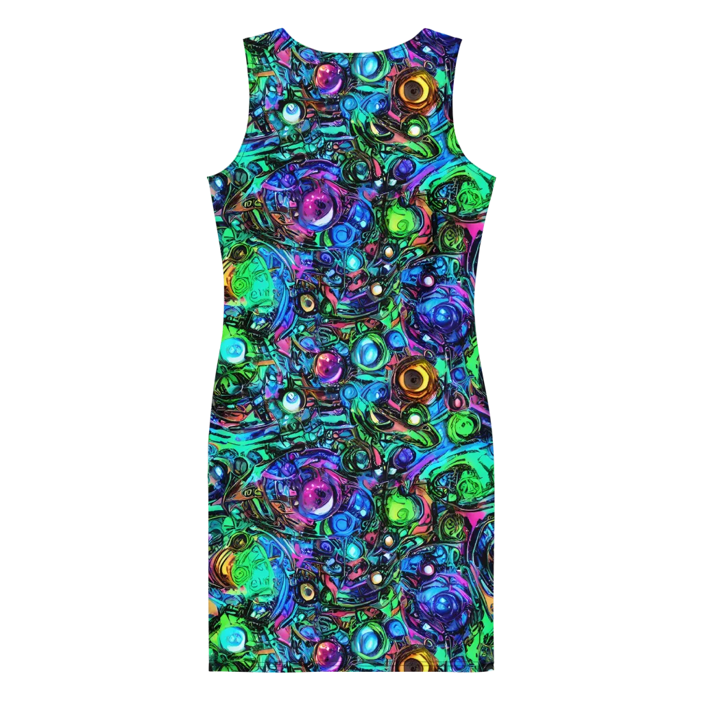 Hypercolor Eden on Bodycon Dress — Back