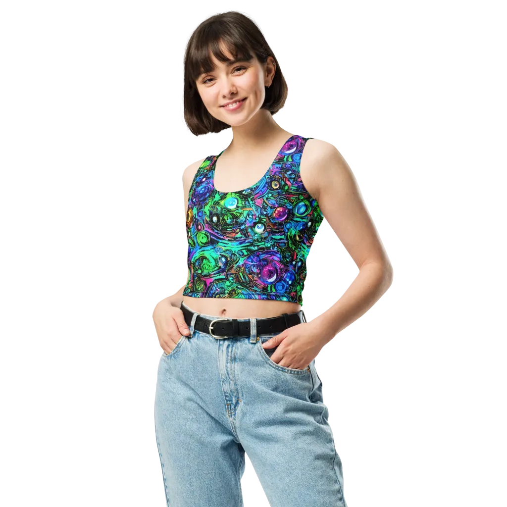 Hypercolor Eden on Crop Top — Front