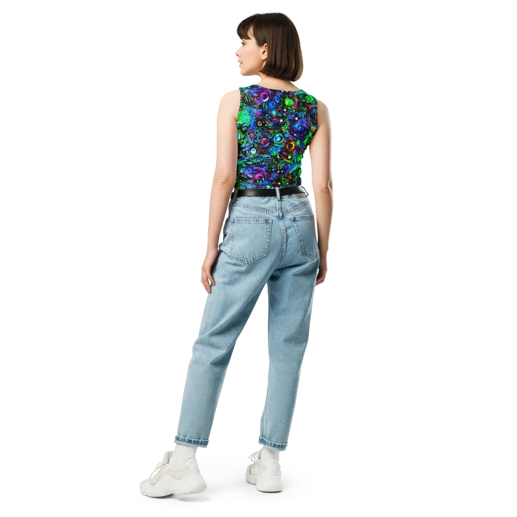Hypercolor Eden on Crop Top — Back