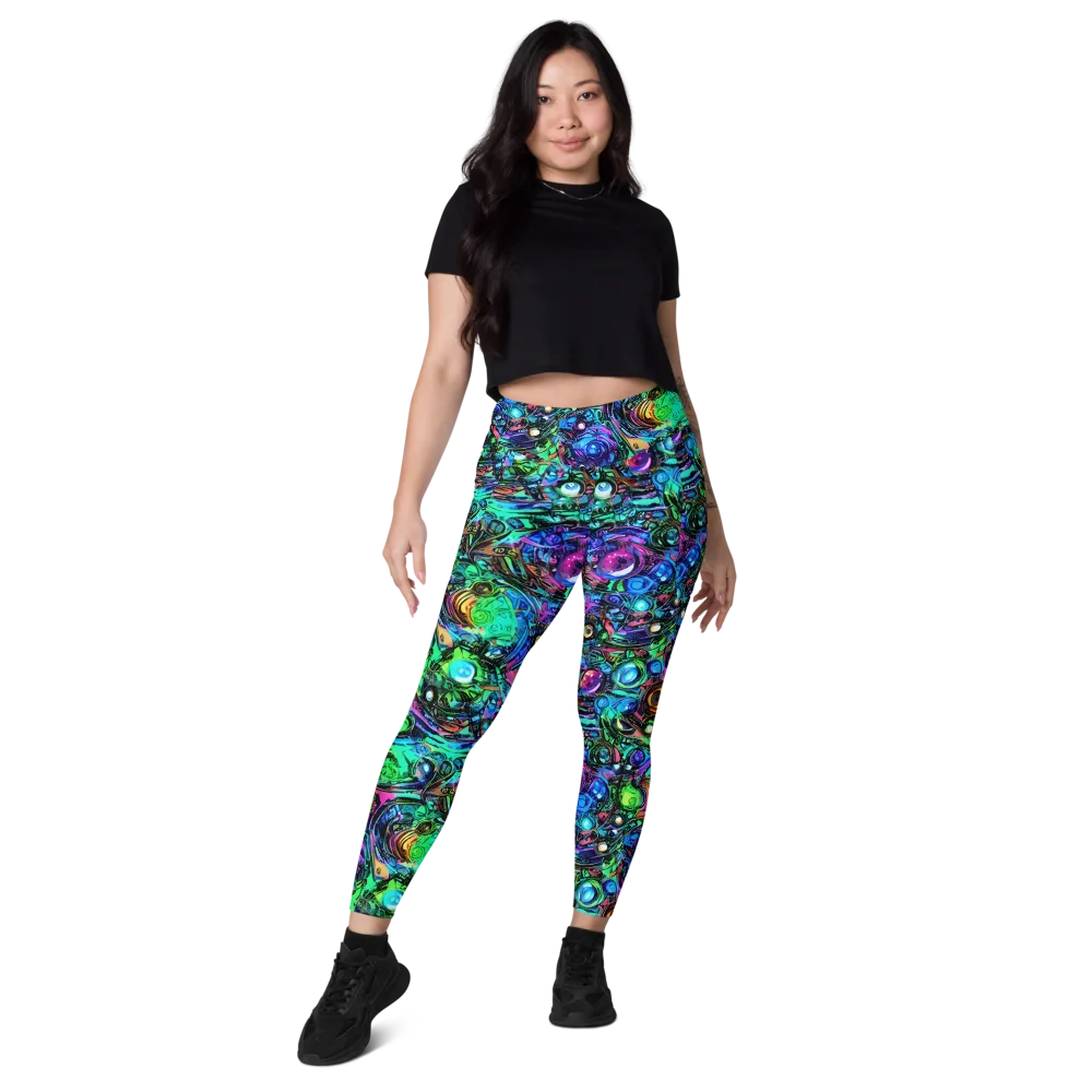 Hypercolor Eden on Leggings with Pockets — Front