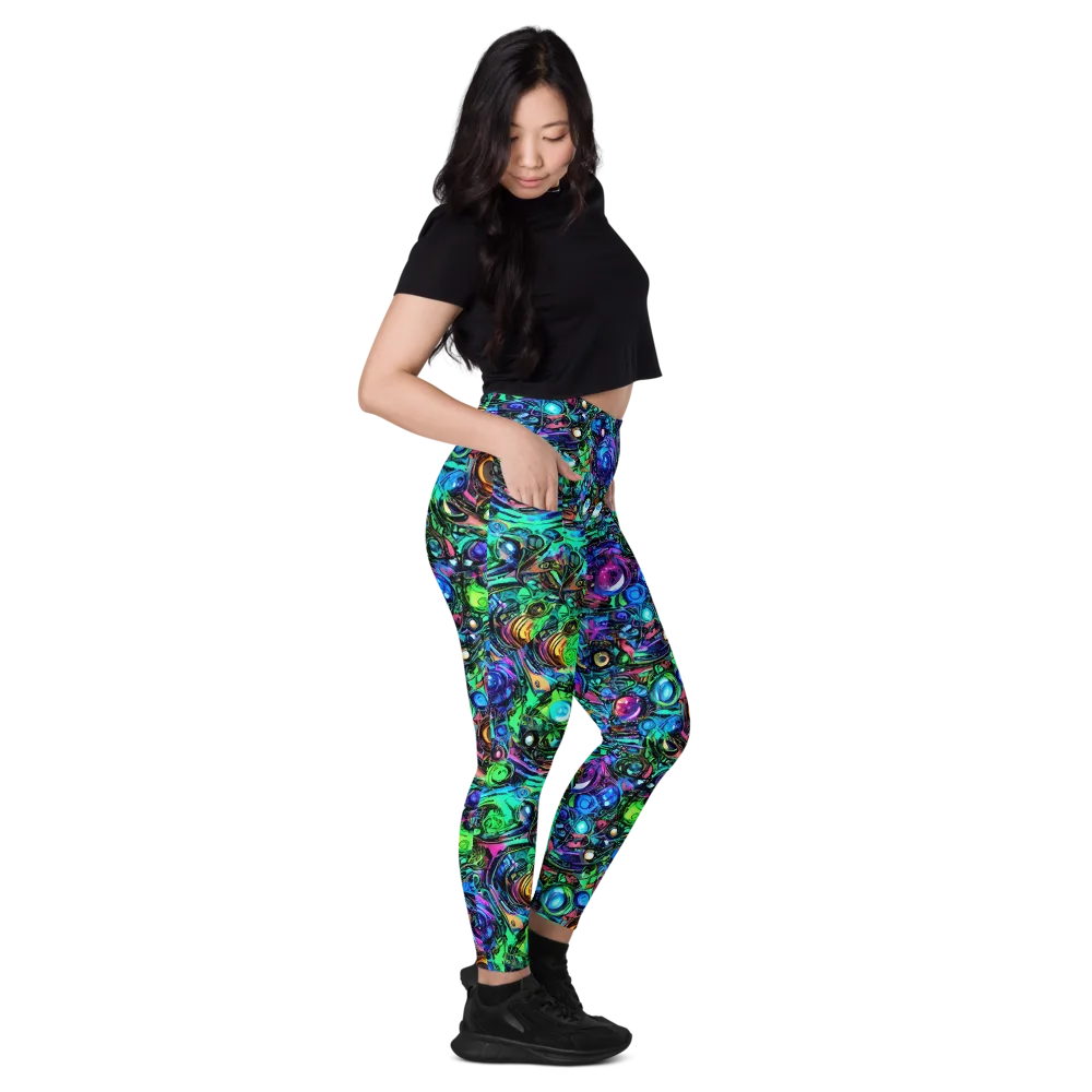 Hypercolor Eden on Leggings with Pockets — Right
