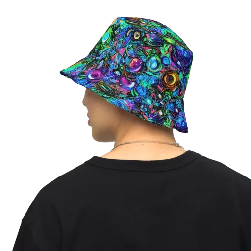 Hypercolor Eden on a Reversible Bucket Hat