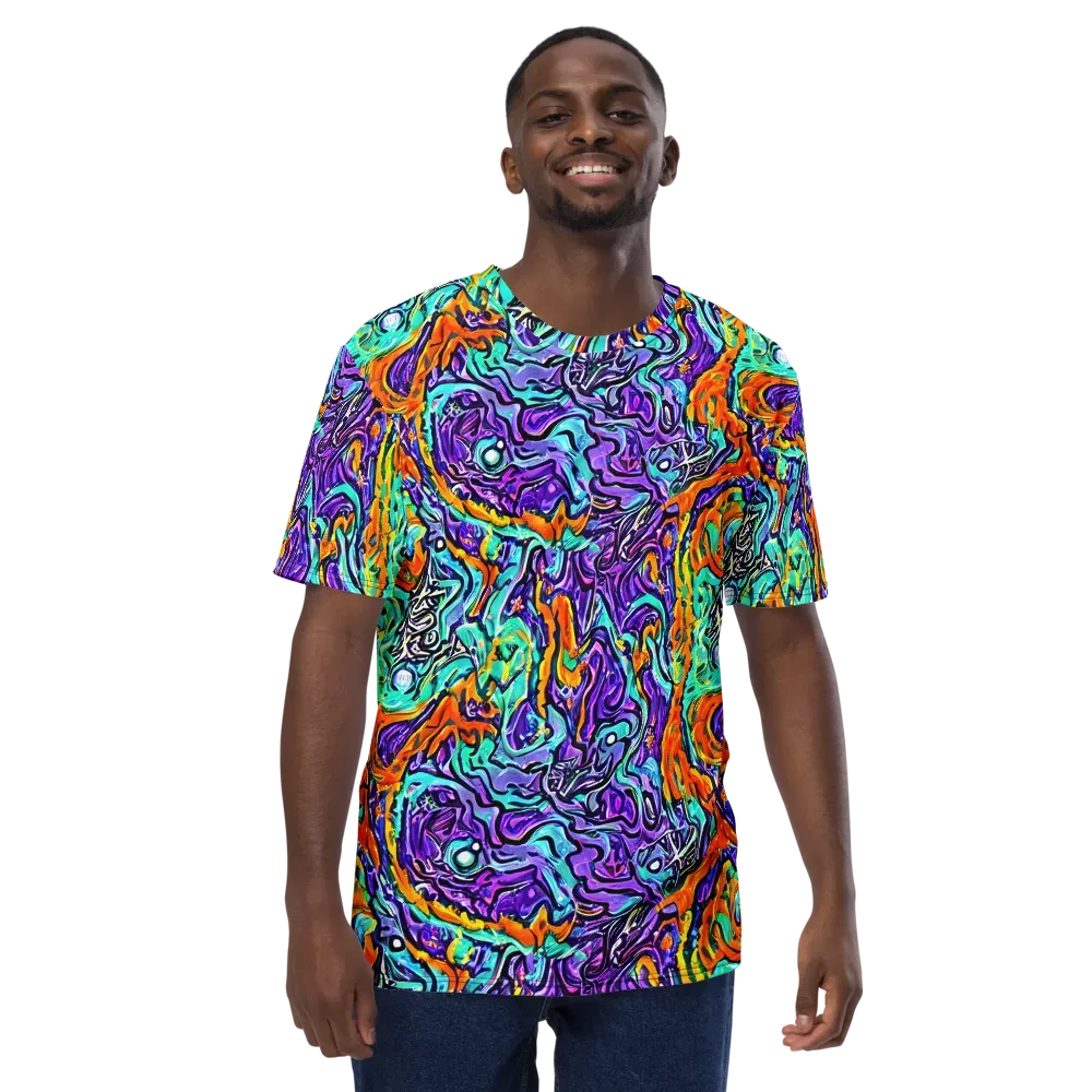 Orchid Frenzy on Men's Crew Neck T-Shirt — Front