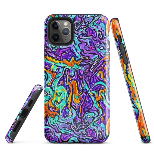 Orchid Frenzy on a Tough Case for iPhone®