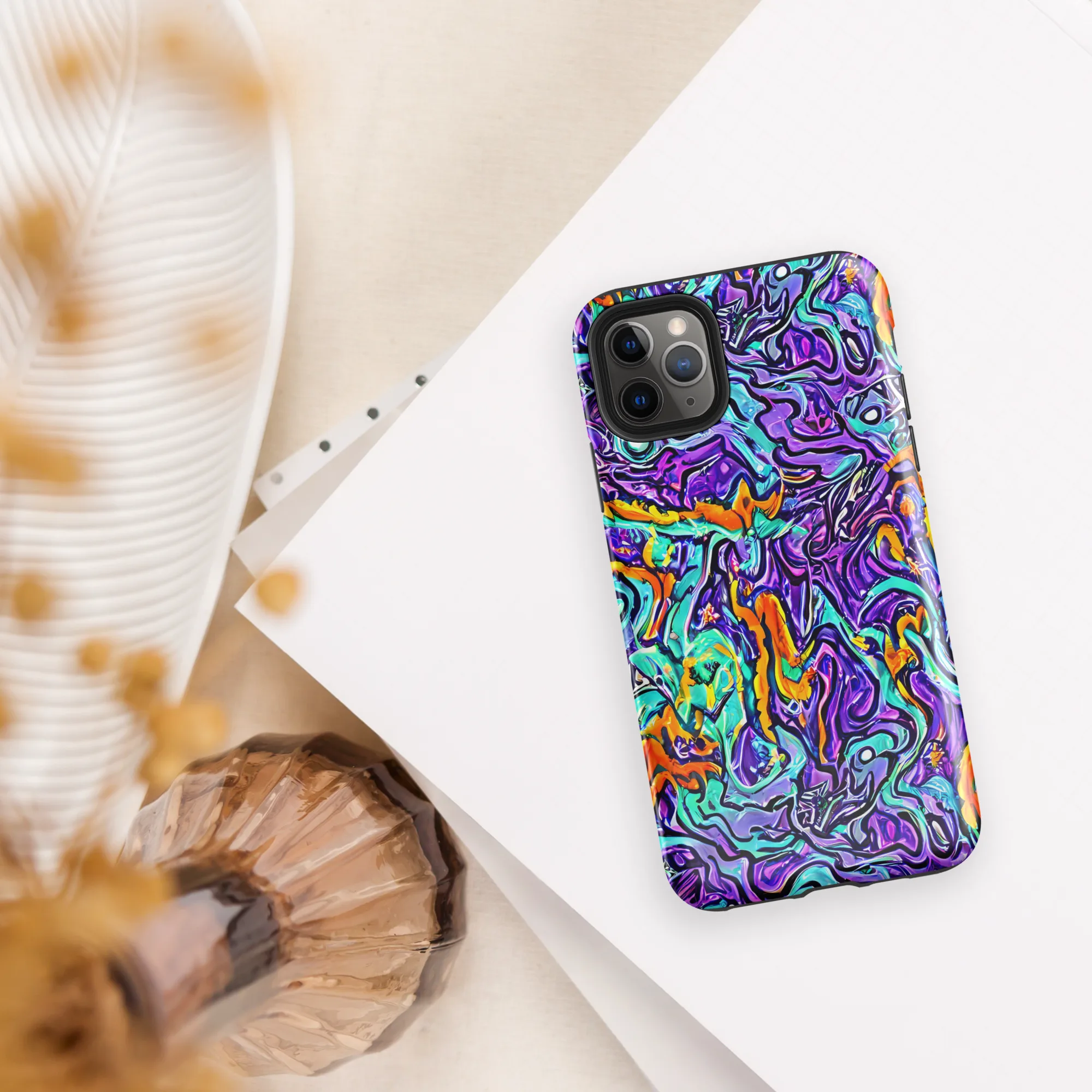 Orchid Frenzy on Tough Case for iPhone® — Front