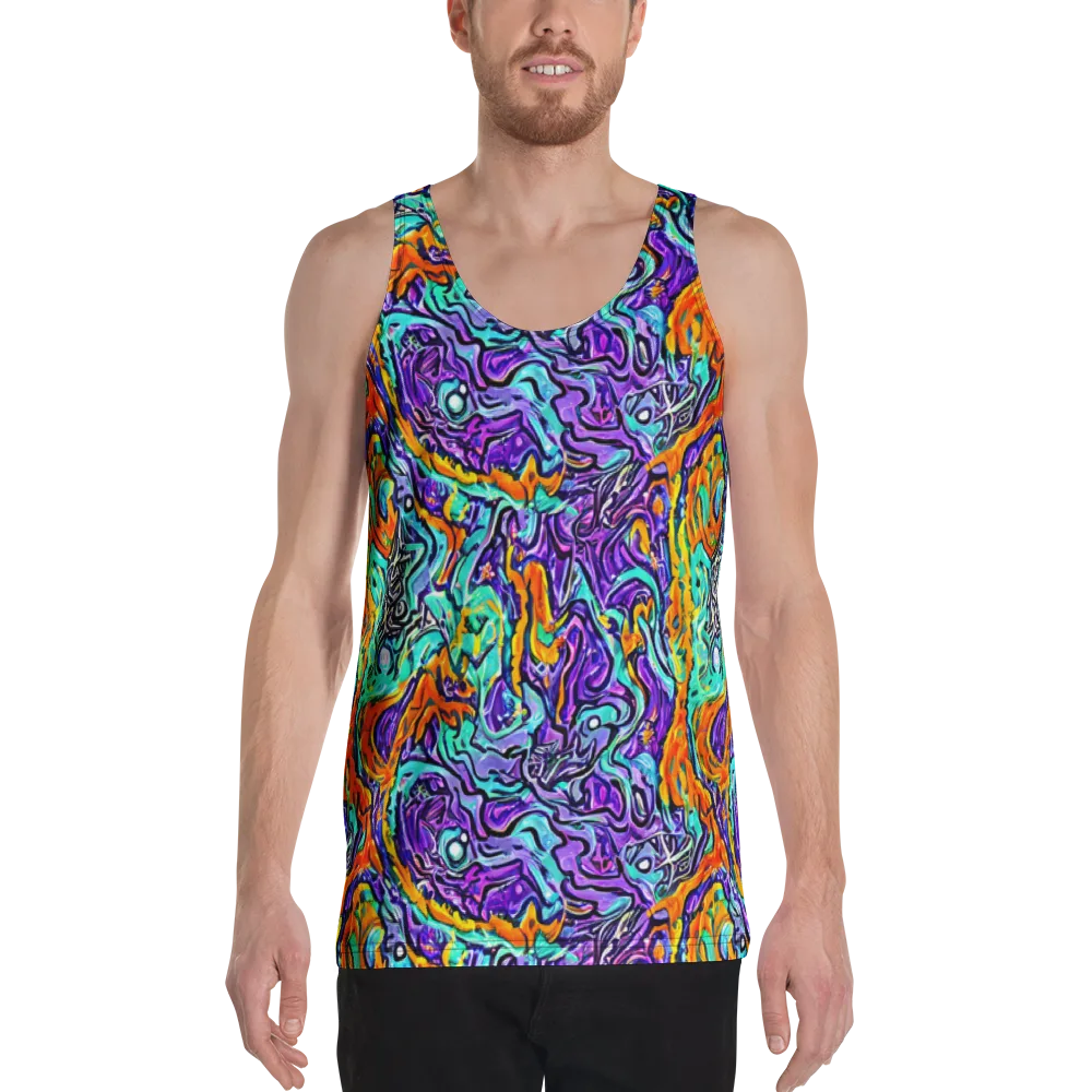 Orchid Frenzy on Men's Tank Top — Front