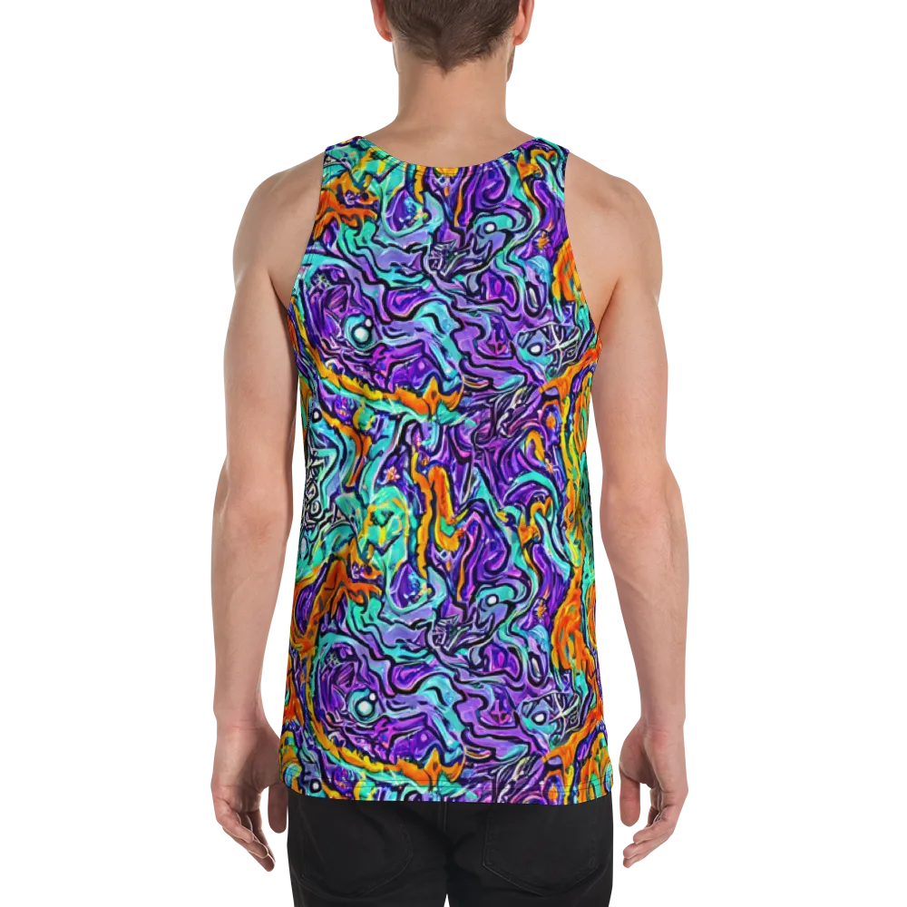 Orchid Frenzy on Men's Tank Top — Back