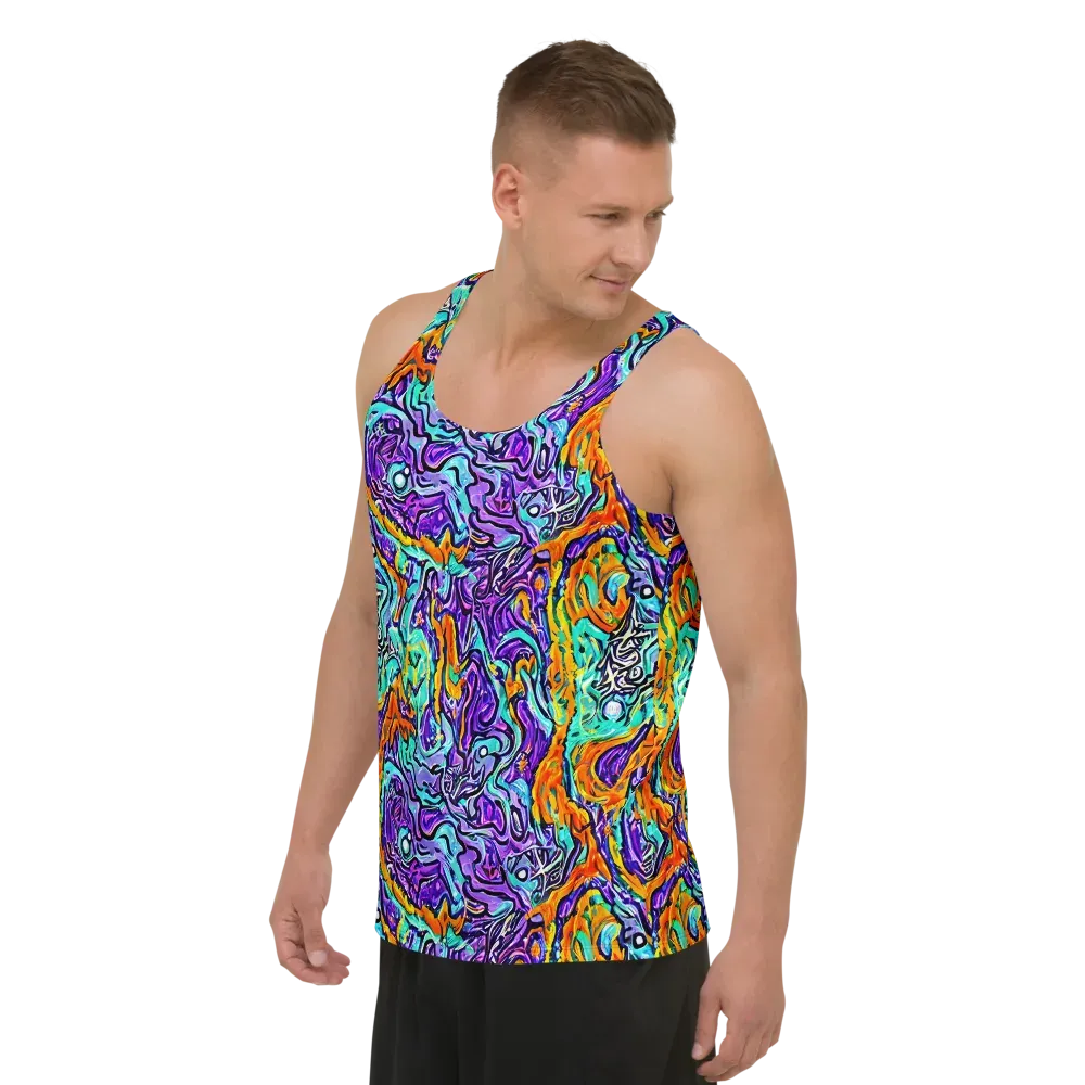 Orchid Frenzy on Men's Tank Top — Left Front
