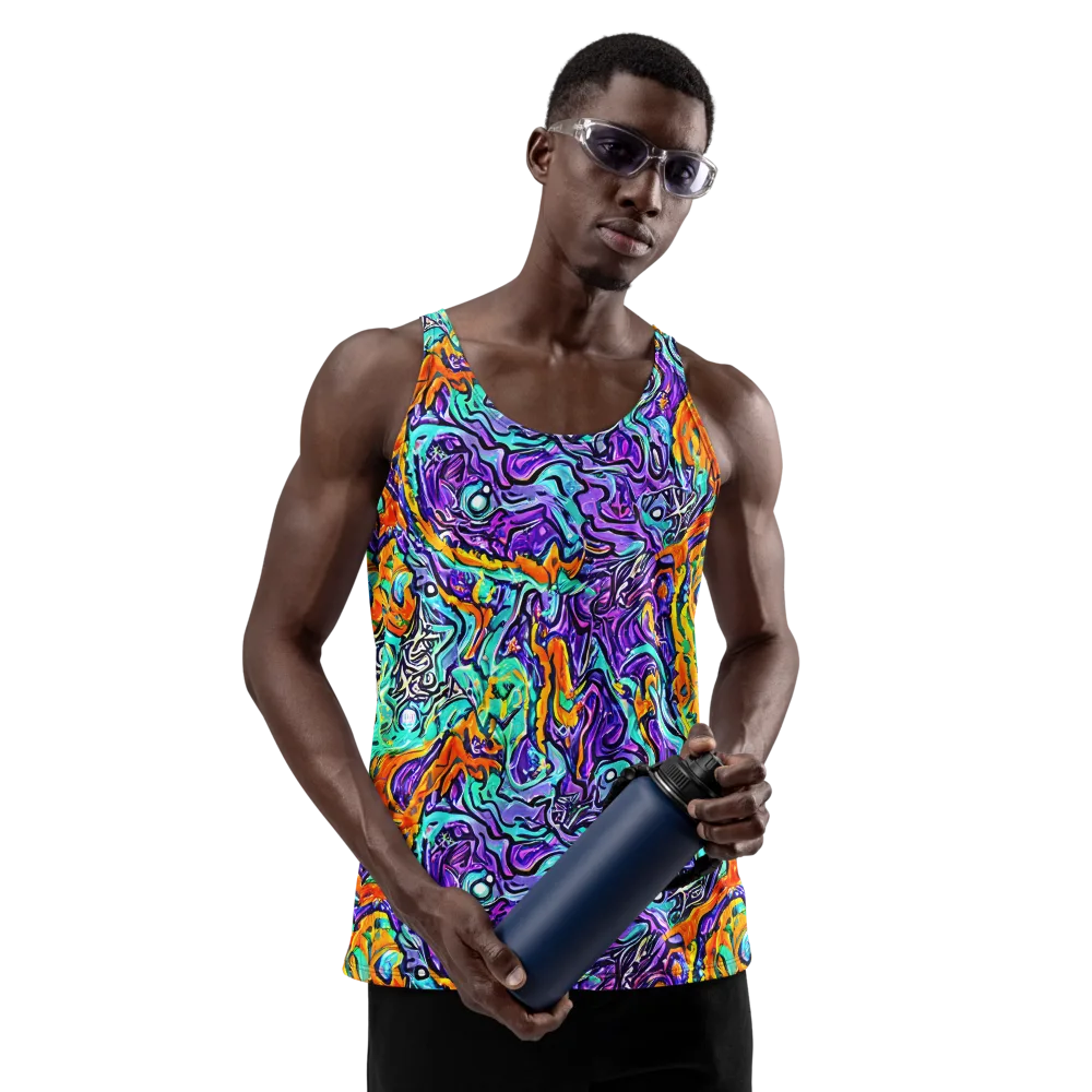 Orchid Frenzy on Men's Tank Top — Front