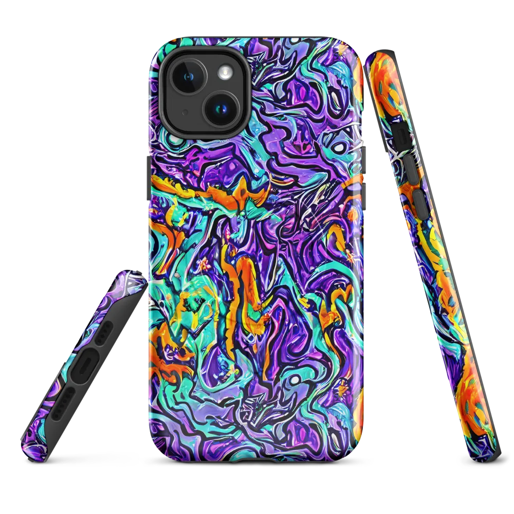 Orchid Frenzy on MagSafe Tough Case for iPhone® — Front