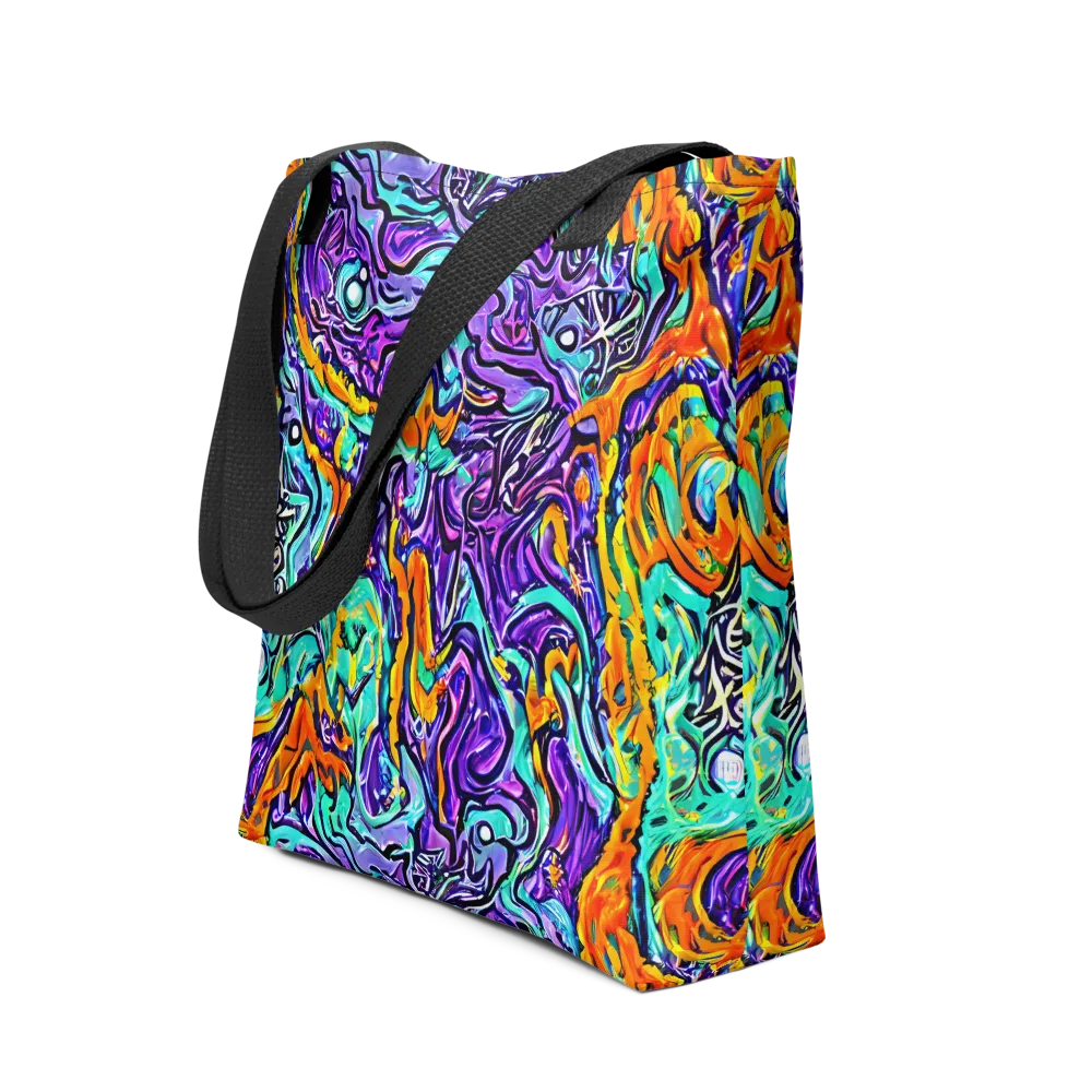 Orchid Frenzy on Tote Bag — Front