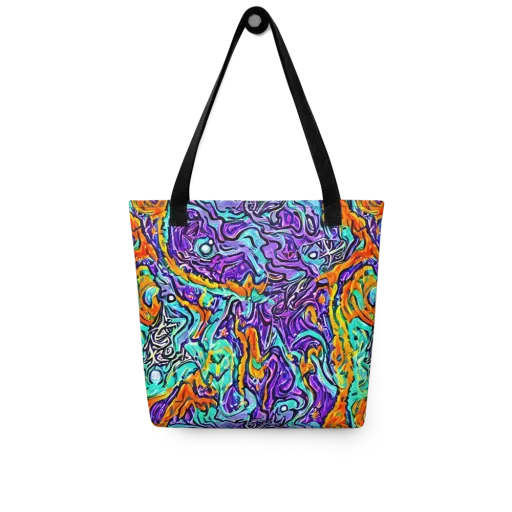 Orchid Frenzy on a Tote Bag