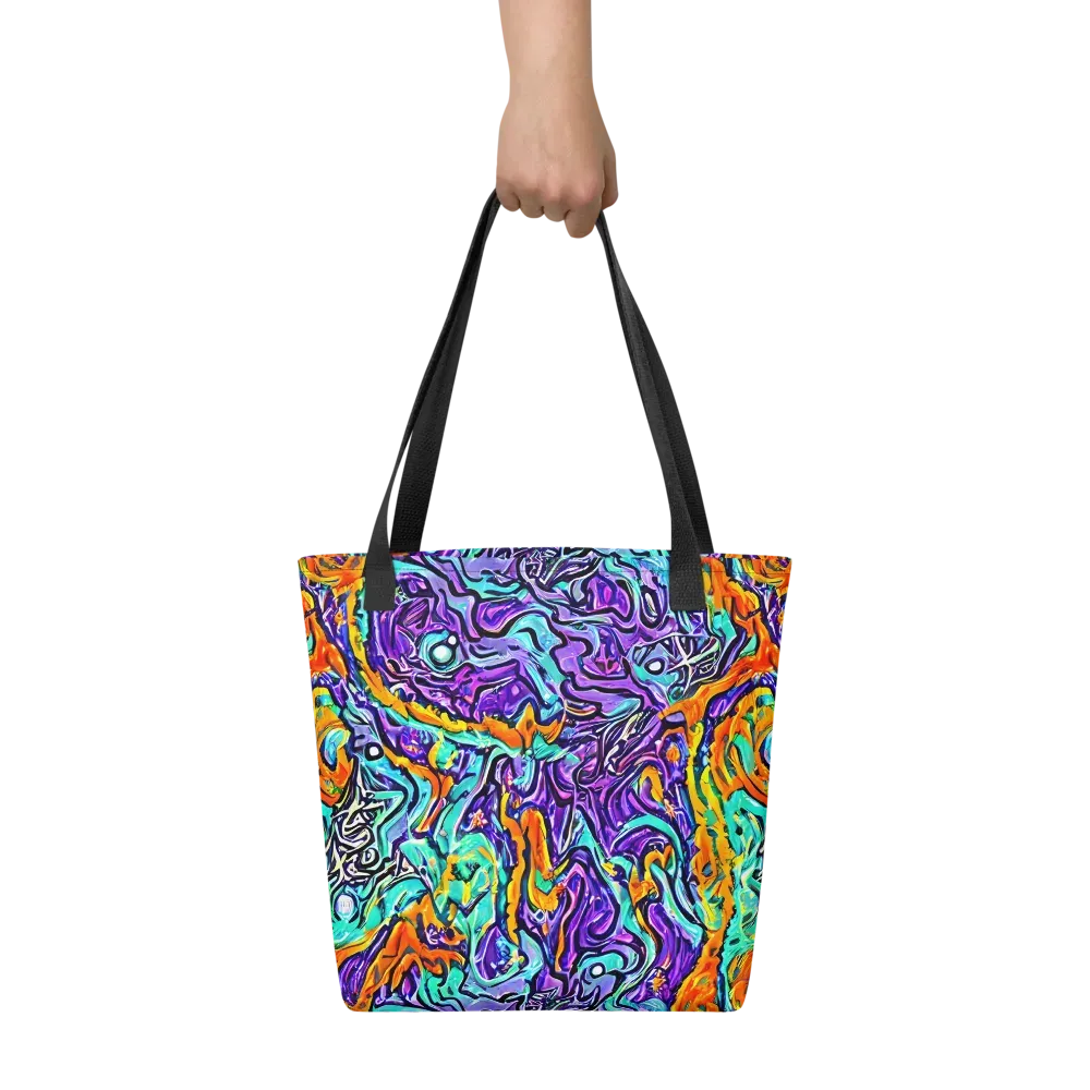 Orchid Frenzy on Tote Bag — Front