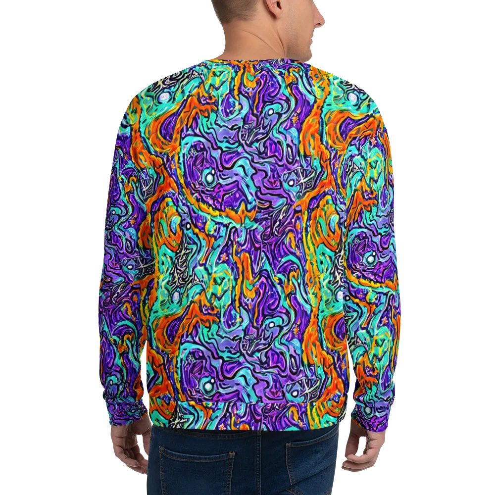 Orchid Frenzy on Sweatshirt — Back