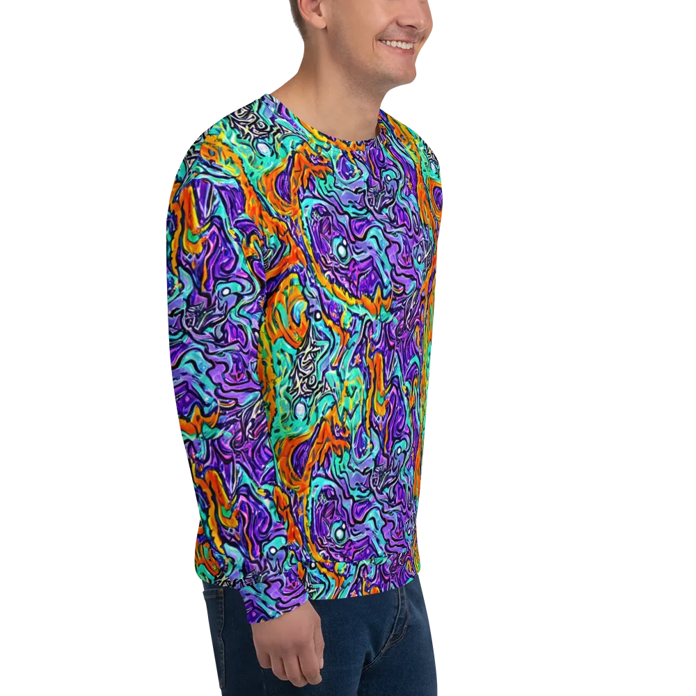 Orchid Frenzy on Sweatshirt — Right Front
