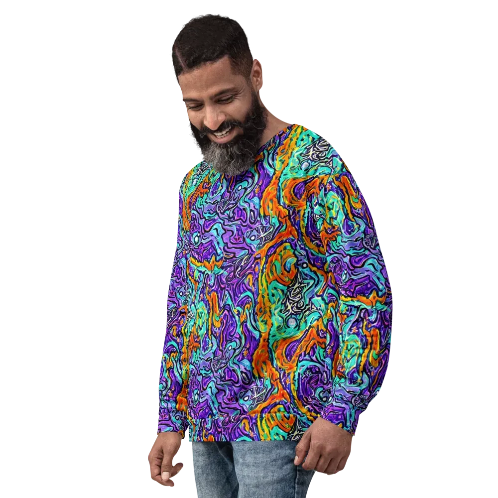 Orchid Frenzy on Sweatshirt — Left Front