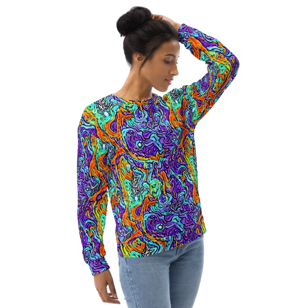 Orchid Frenzy on Sweatshirt — Right Front