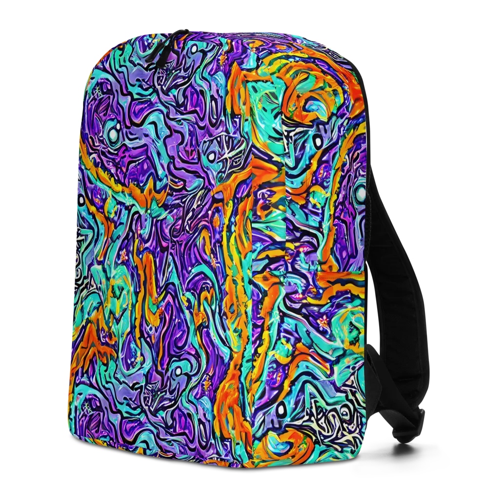 Orchid Frenzy on Minimalist Backpack — Left