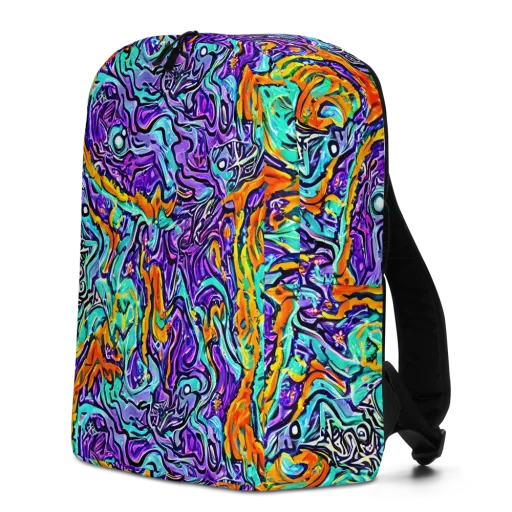 Orchid Frenzy on a Minimalist Backpack