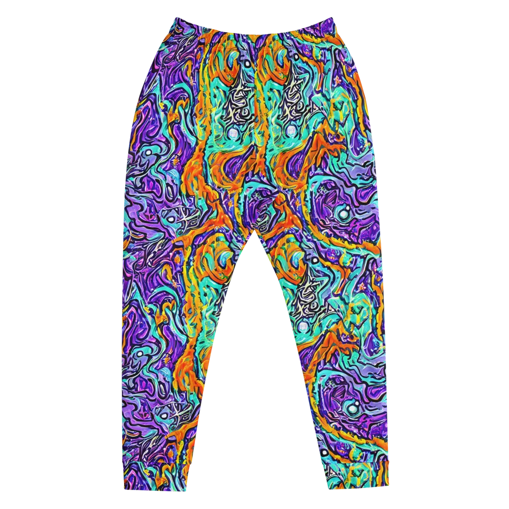Orchid Frenzy on Men's Joggers — Front