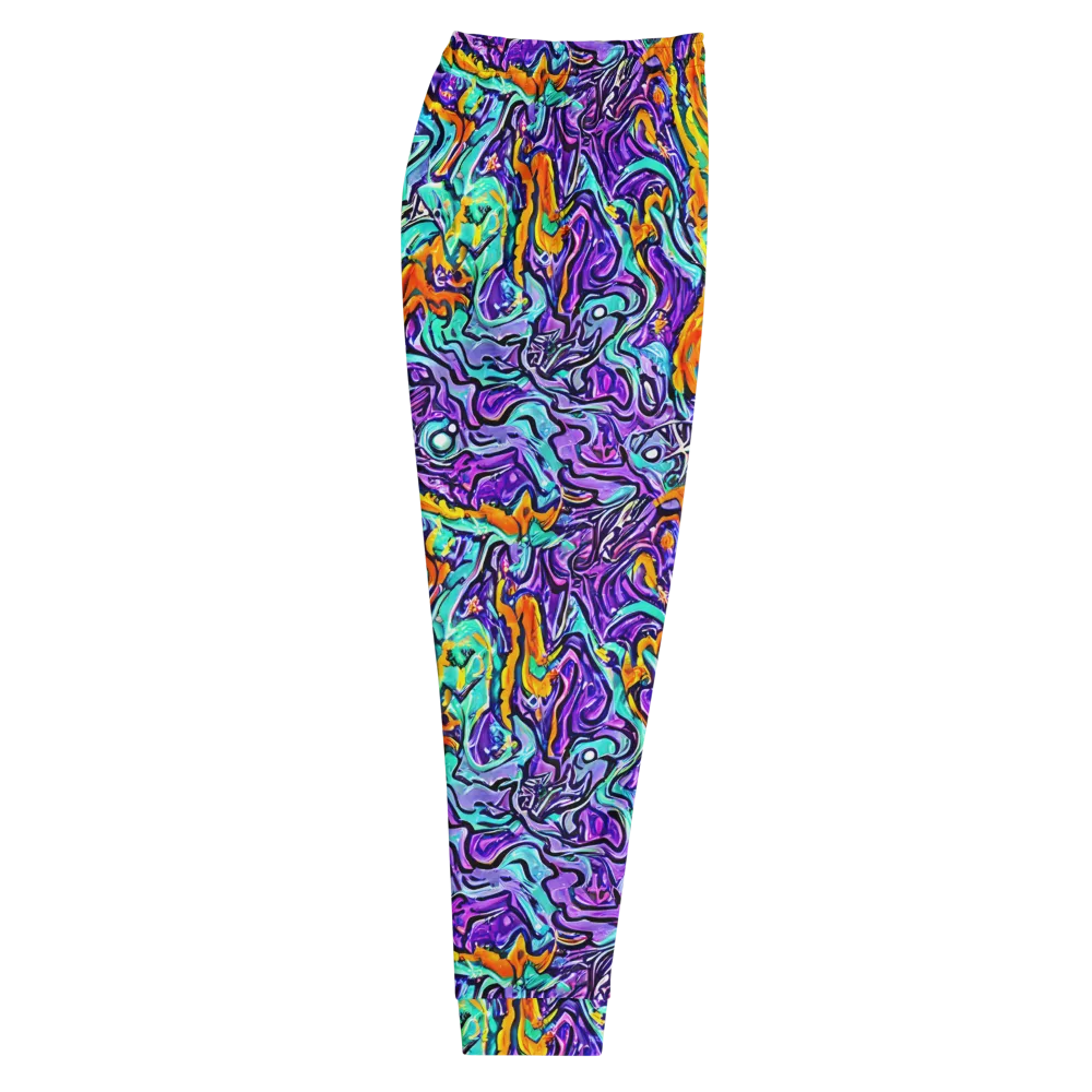 Orchid Frenzy on Men's Joggers — Right