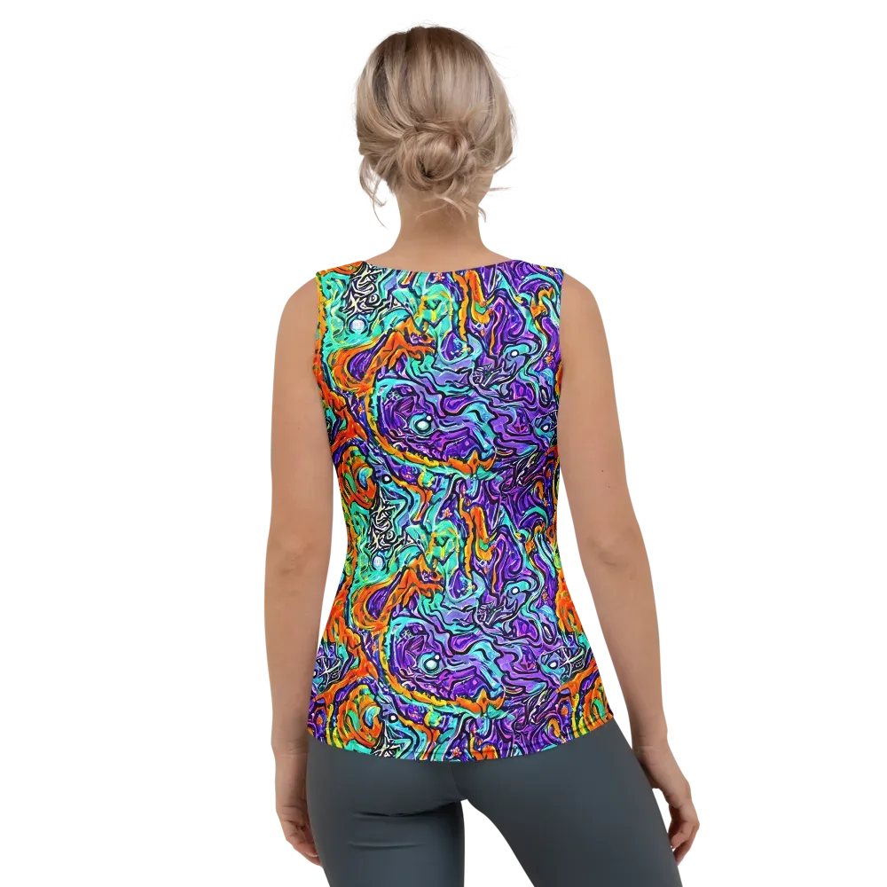 Orchid Frenzy on Women's Tank Top — Back