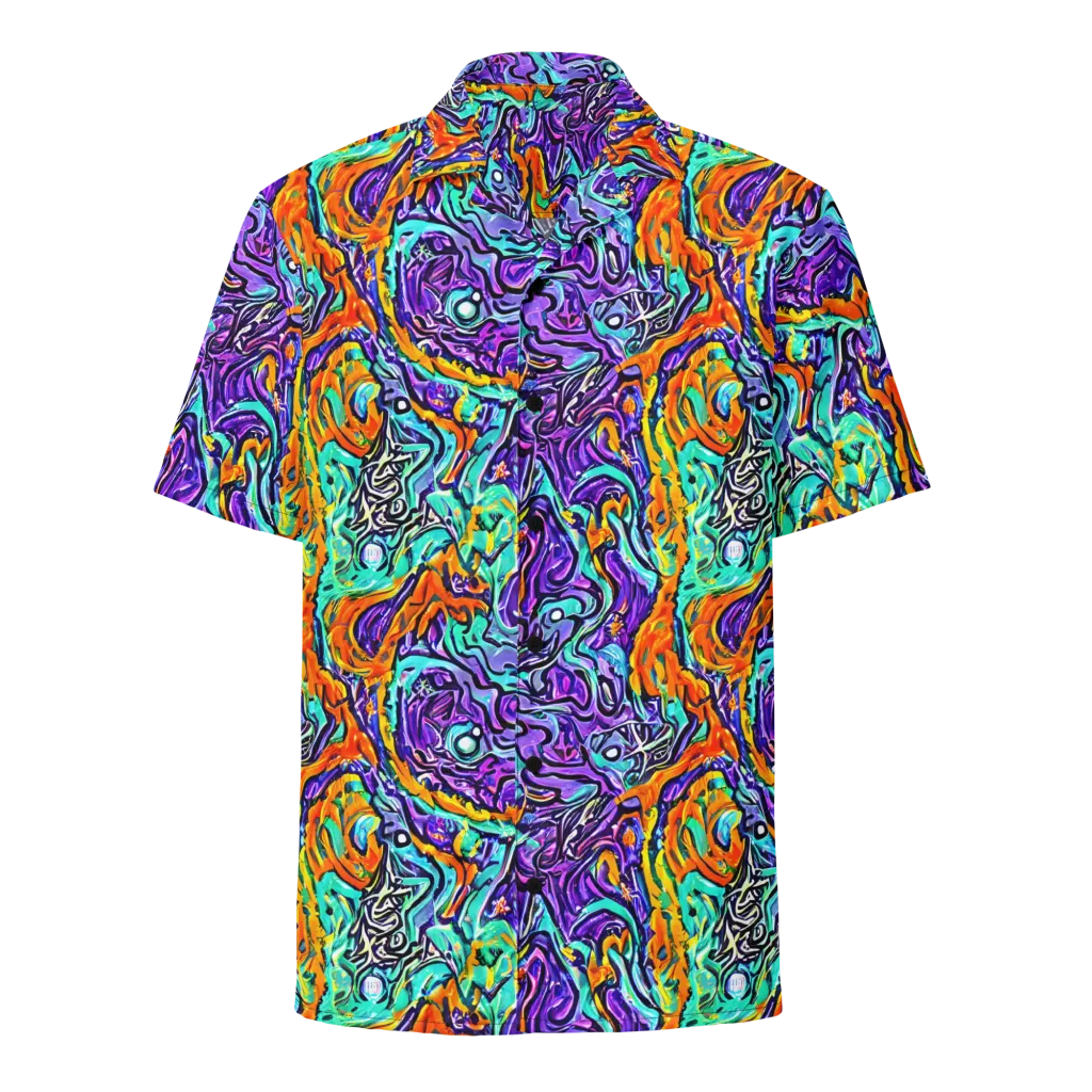 Orchid Frenzy on Button Shirt — Front