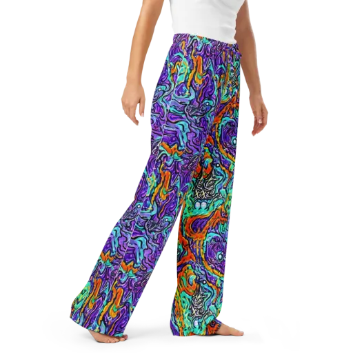 Orchid Frenzy on a Women's Pajama Pants