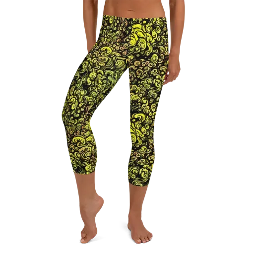 Voltage Arabesque on a Capri Leggings