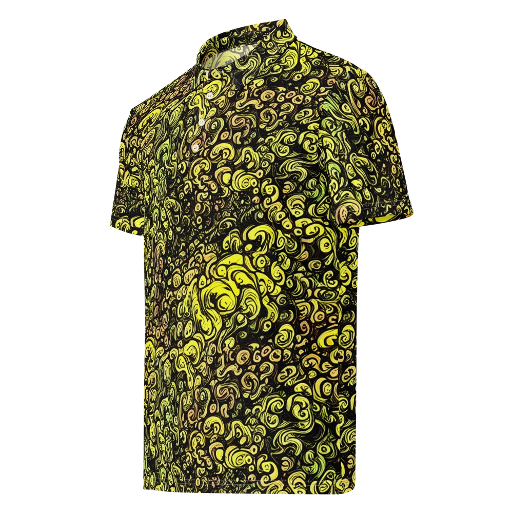 Voltage Arabesque on Men's Slim Fit Polo Shirt — Left Front