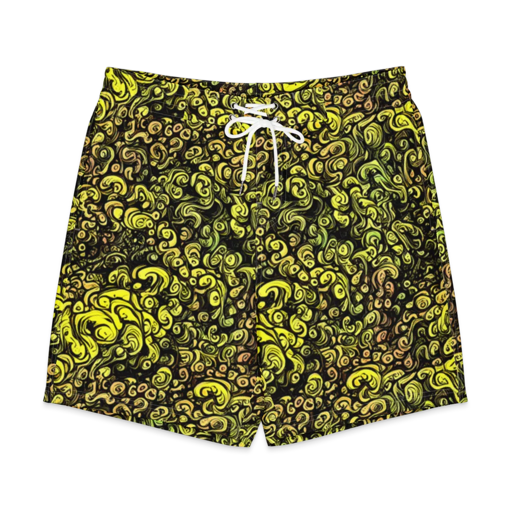 Voltage Arabesque on Men's Board Shorts — Front