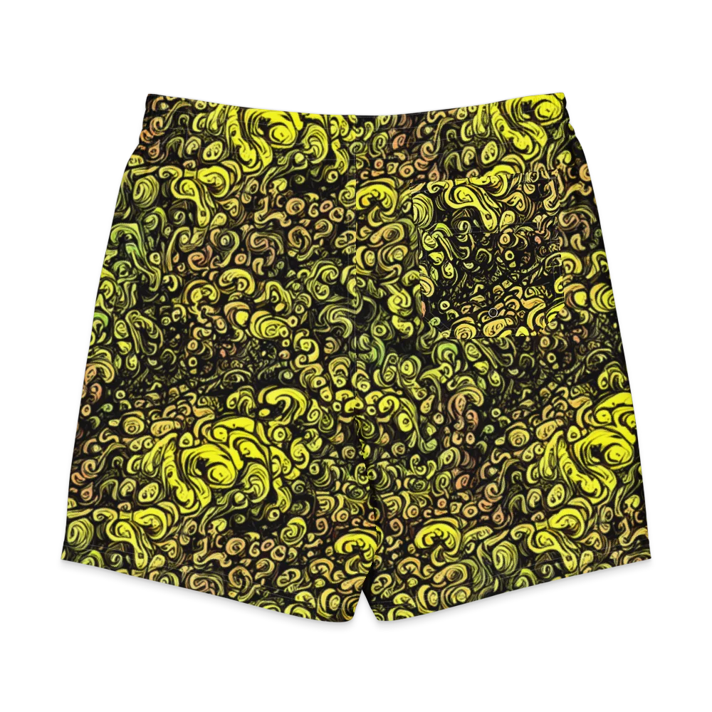 Voltage Arabesque on Men's Board Shorts — Back