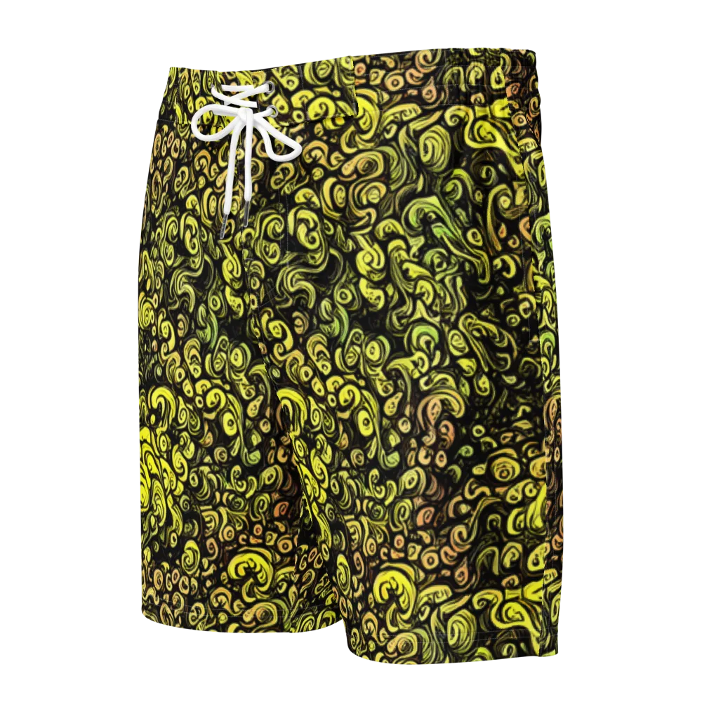Voltage Arabesque on Men's Board Shorts — Front