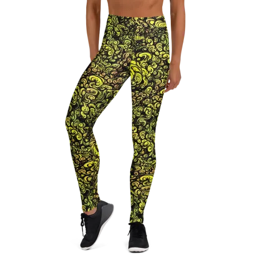 Voltage Arabesque on a Yoga Leggings