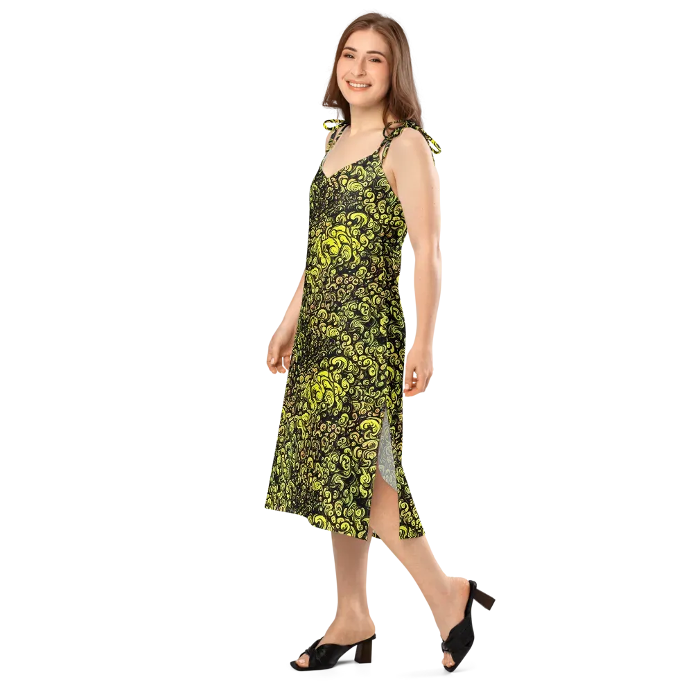 Voltage Arabesque on Slip Dress — Left Front