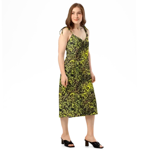 Voltage Arabesque on a Slip Dress
