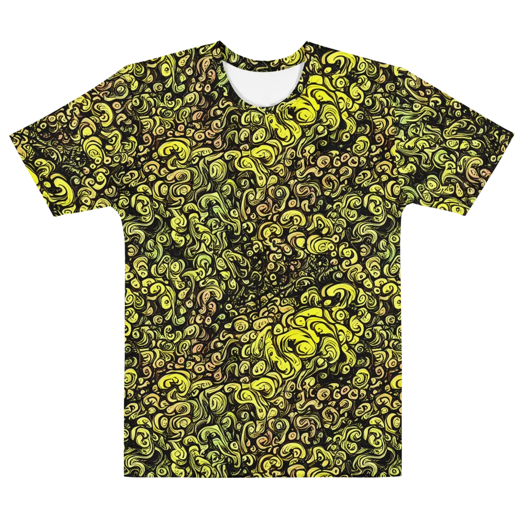 Voltage Arabesque on Men's Cotton Crew Neck T-Shirt — Front