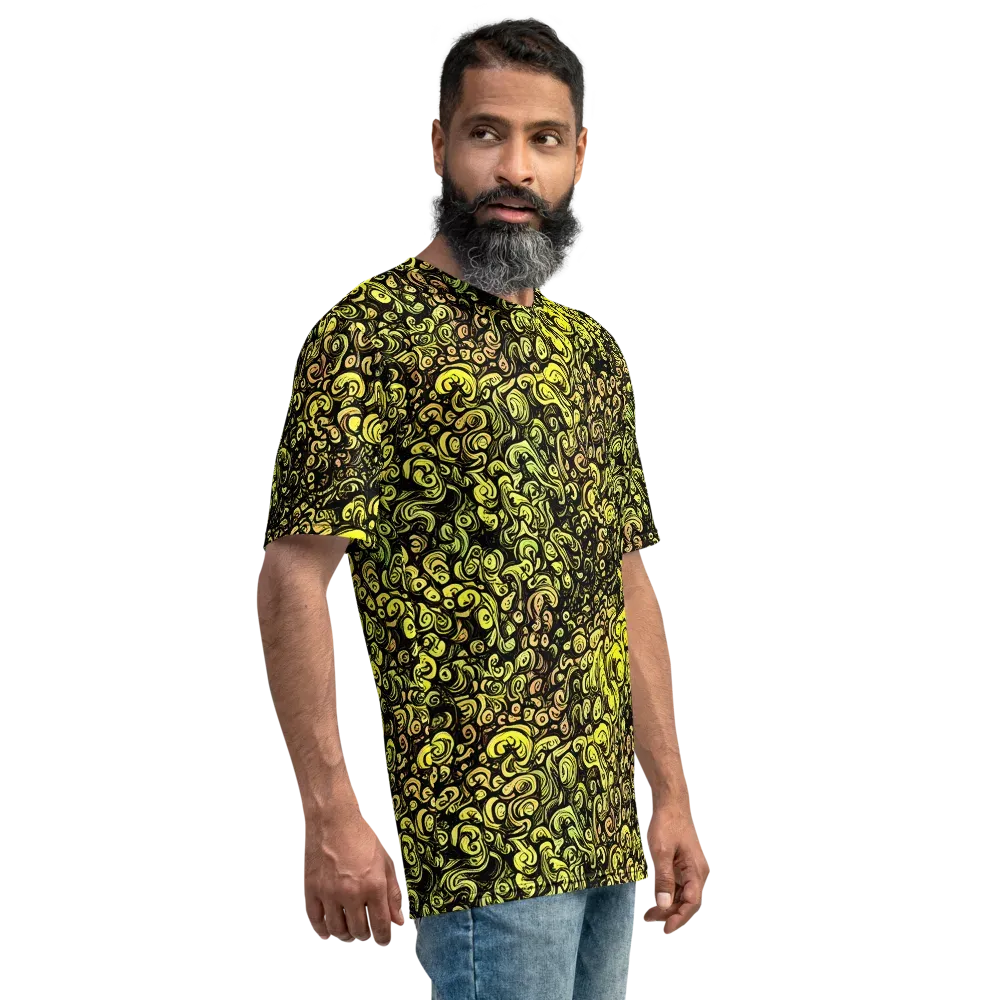 Voltage Arabesque on Men's Crew Neck T-Shirt — Right