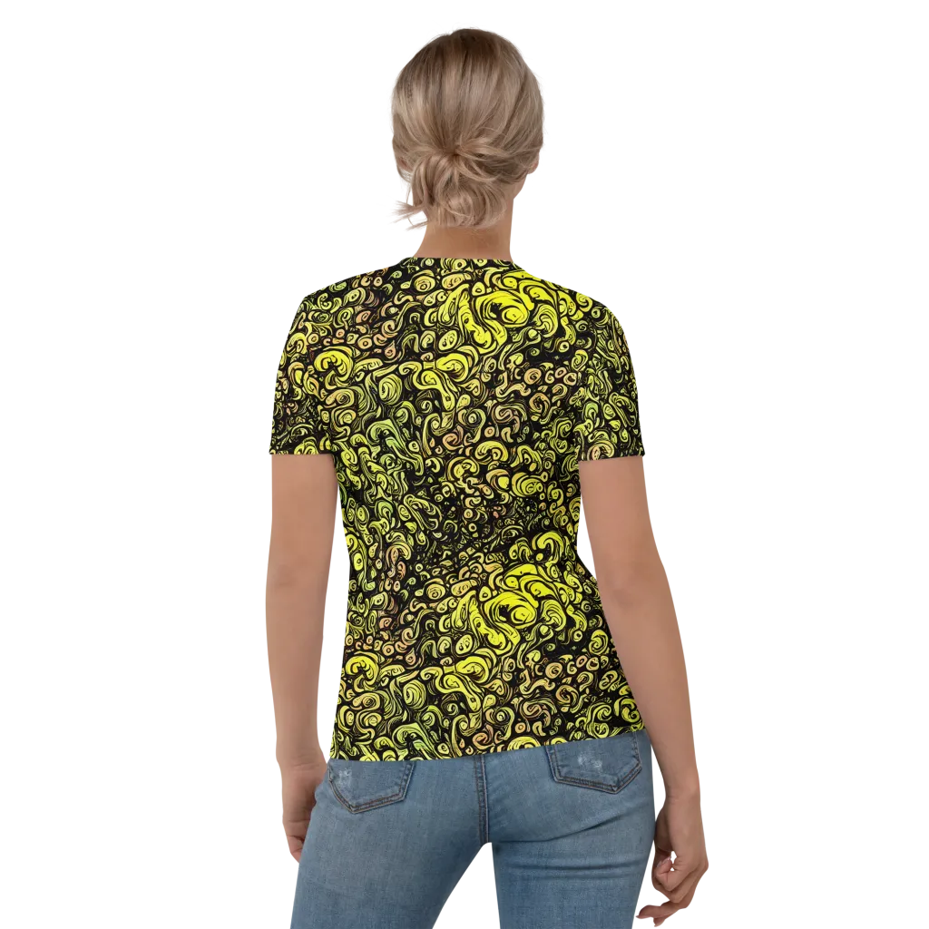 Voltage Arabesque on Women's Crew Neck T-Shirt — Back