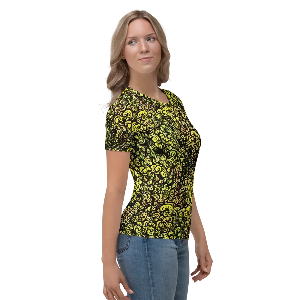 Voltage Arabesque on Women's Crew Neck T-Shirt — Right