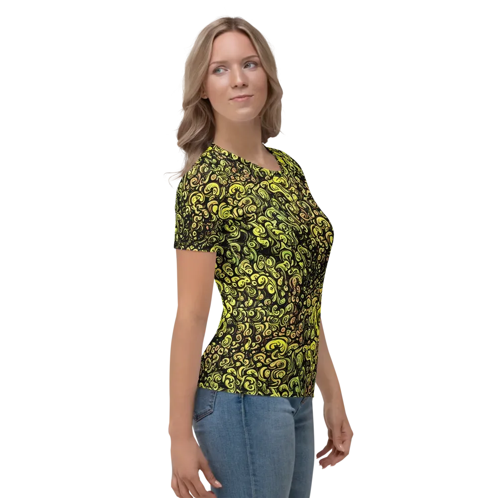 Voltage Arabesque on Women's Crew Neck T-Shirt — Right