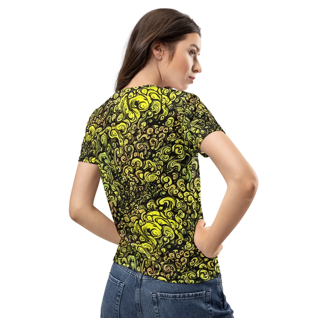 Voltage Arabesque on Women's Crew Neck T-Shirt — Back