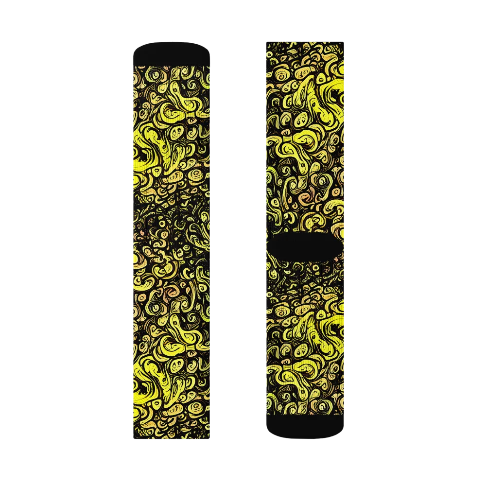 Voltage Arabesque on Socks — Left Sock