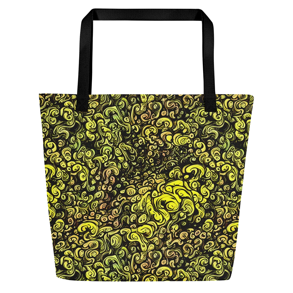 Voltage Arabesque on Large Tote Bag W/ Pocket — Front