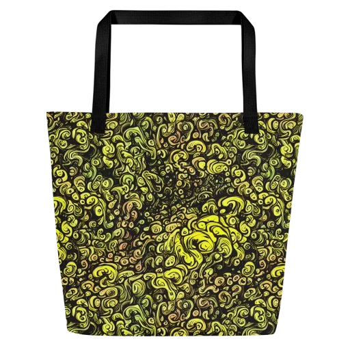 Voltage Arabesque on a Large Tote Bag W/ Pocket