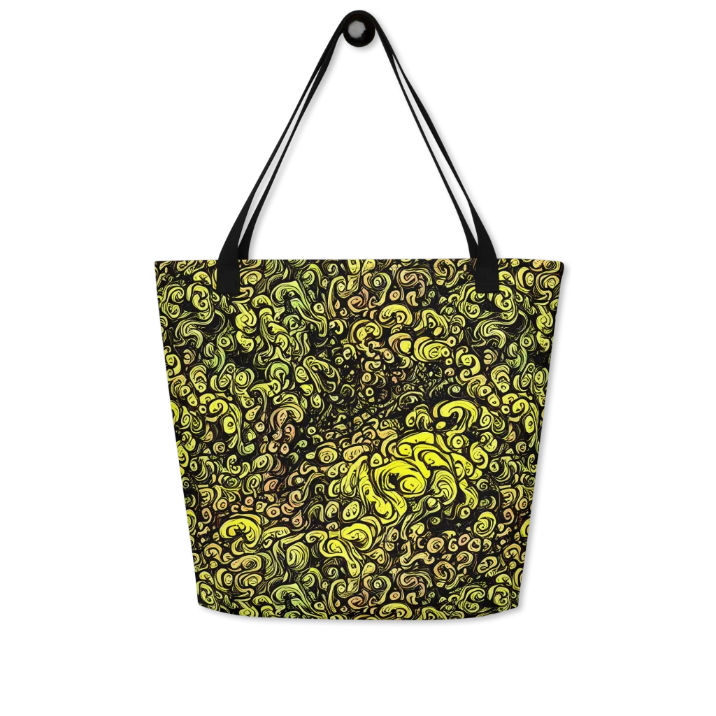 Voltage Arabesque on Large Tote Bag W/ Pocket — Front