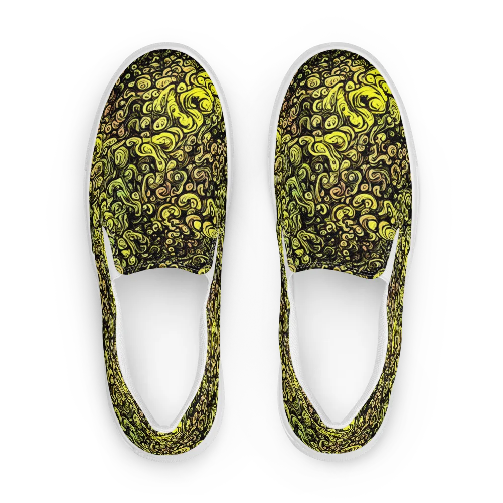 Voltage Arabesque on Women's Slip-On Canvas Shoes — Front