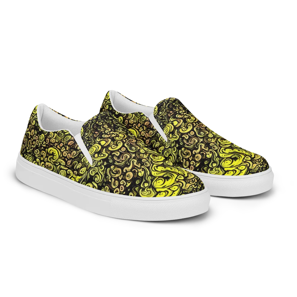 Voltage Arabesque on Women's Slip-On Canvas Shoes — Right Front