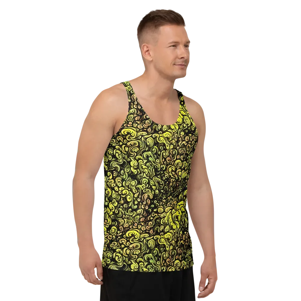Voltage Arabesque on Men's Tank Top — Right Front