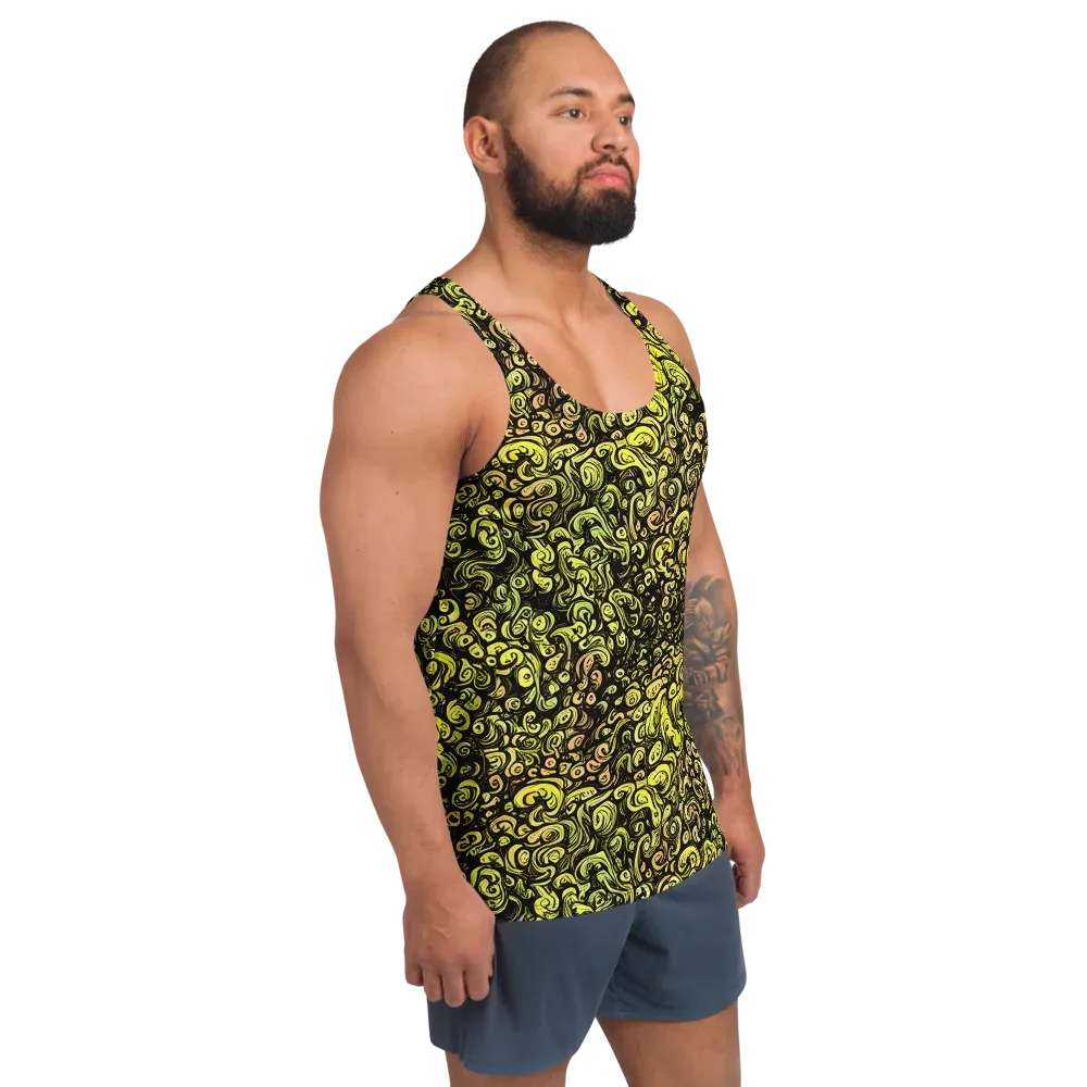 Voltage Arabesque on Men's Tank Top — Right Front